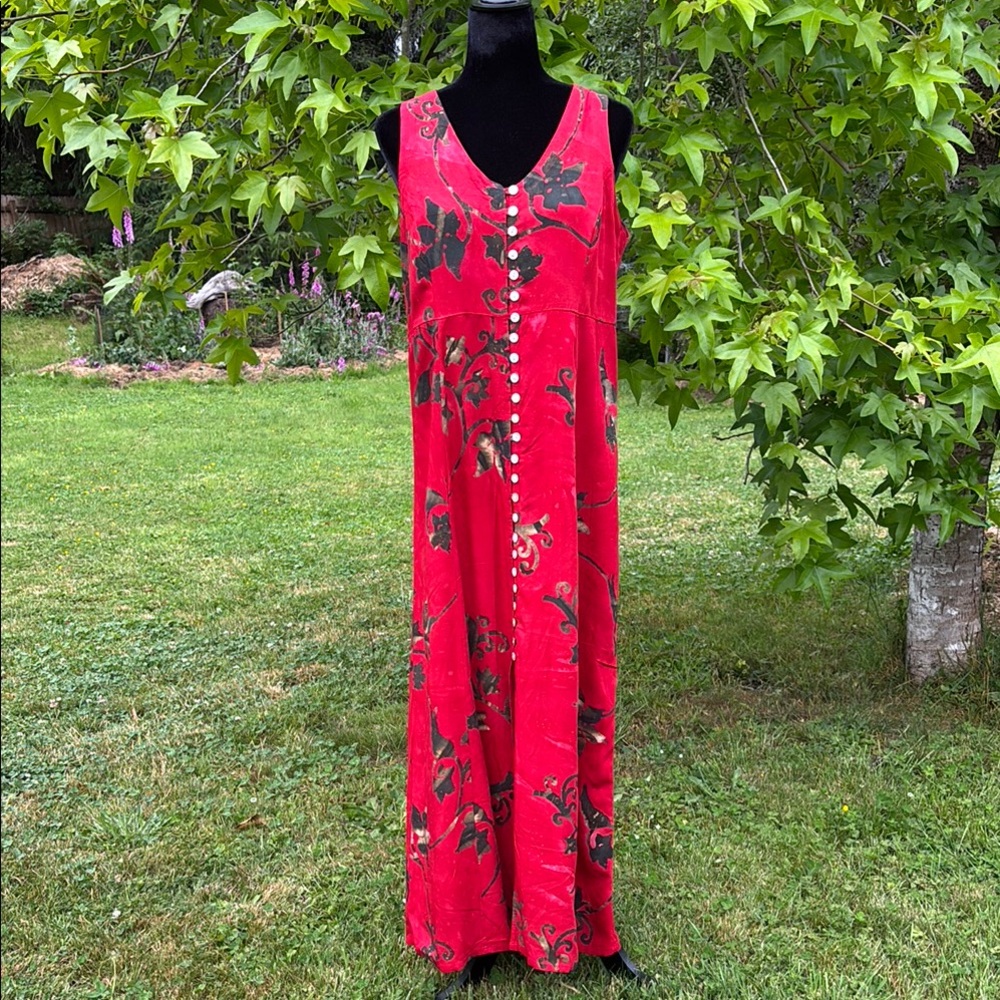 Island Tribe Rayon Maxi Dress